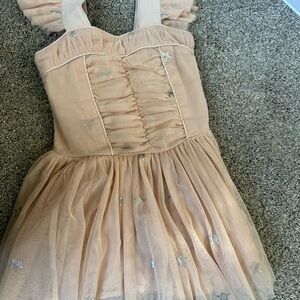 Stella Mccartney Kids Peach Starry Dress